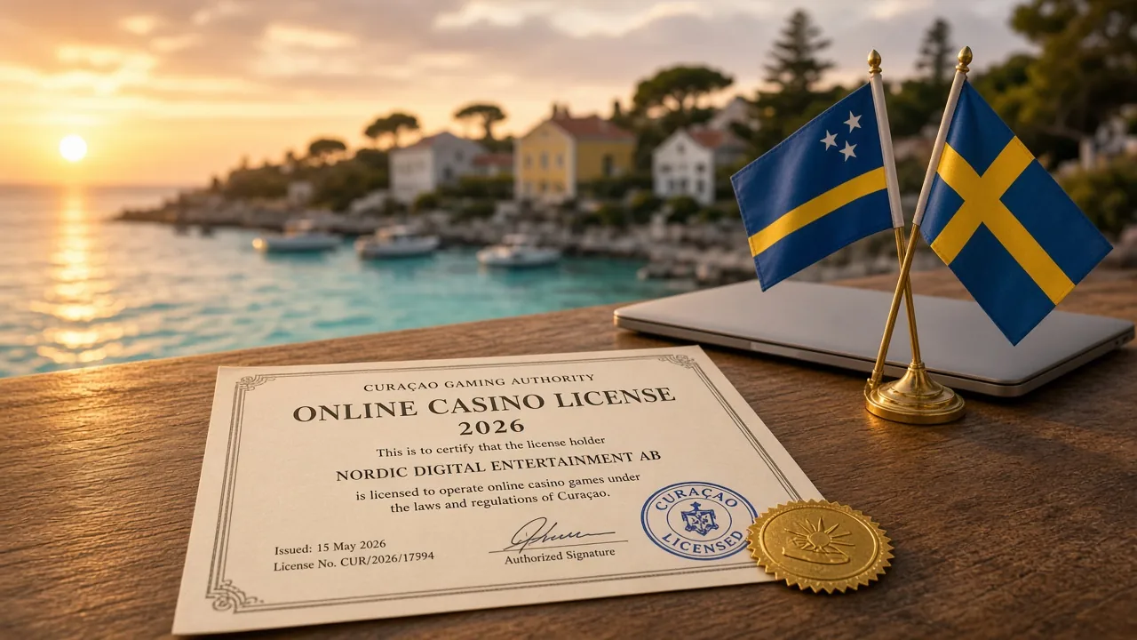 Curaçao-licens för casinon 2026 med svensk koppling